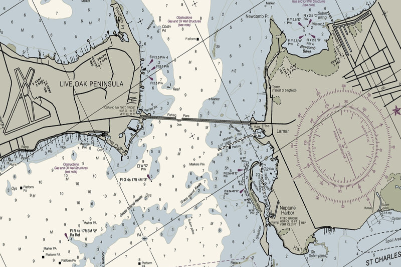 Carlos Bay To Redfish Bay Nautical Chart — print detail 3