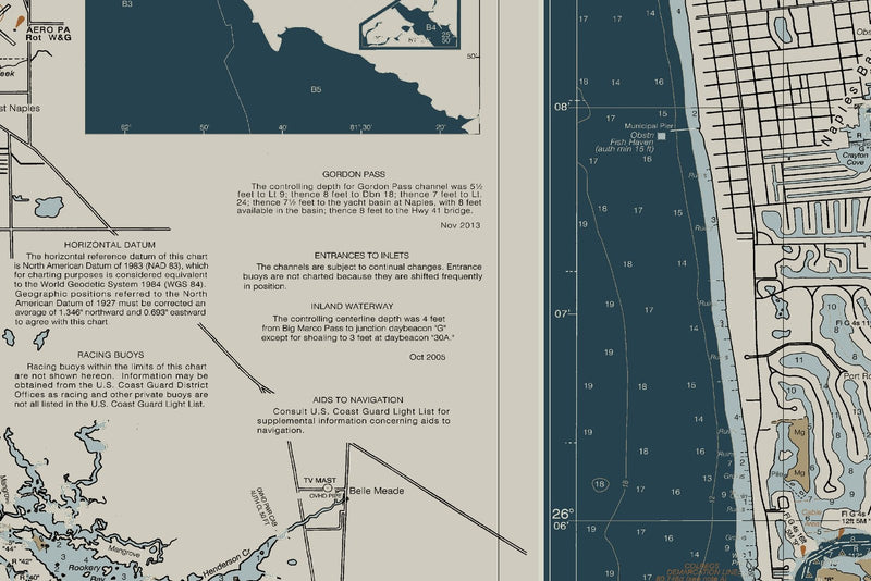 Chatham River to Clam Pass — Heritage Edition — print detail 1
