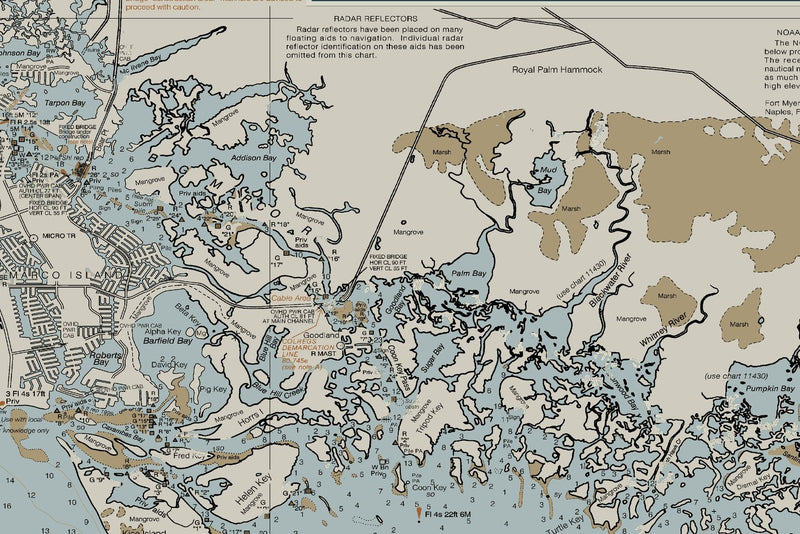 Chatham River to Clam Pass — Heritage Edition — print detail 2