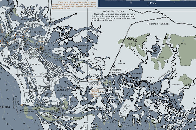 Chatham River to Clam Pass — Modern Edition — print detail 2