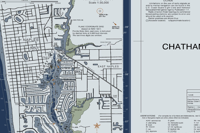 Chatham River to Clam Pass — Modern Edition — print detail 3