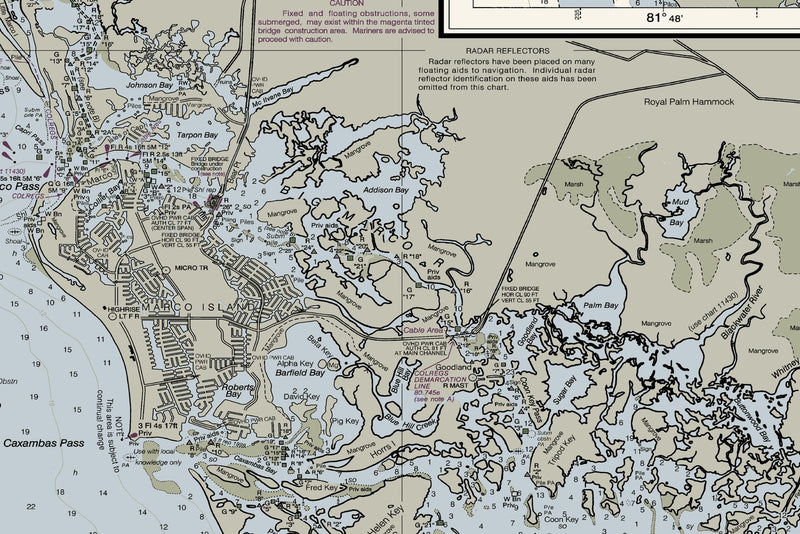 Chatham River to Clam Pass — print detail 2