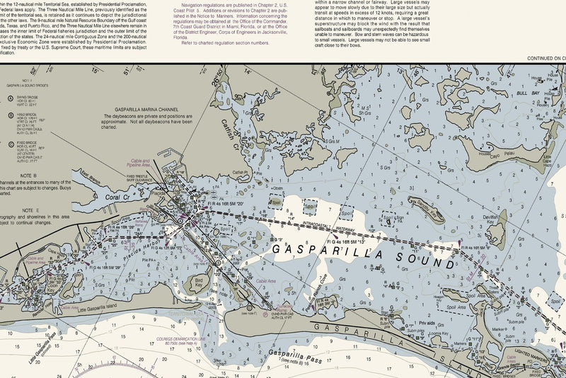 Charlotte Harbor to Tampa Bay — print detail 2