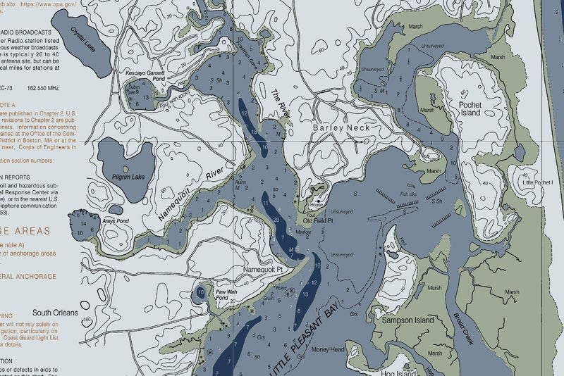 Chatham Harbor and Pleasant Bay — Modern Edition — print detail 2