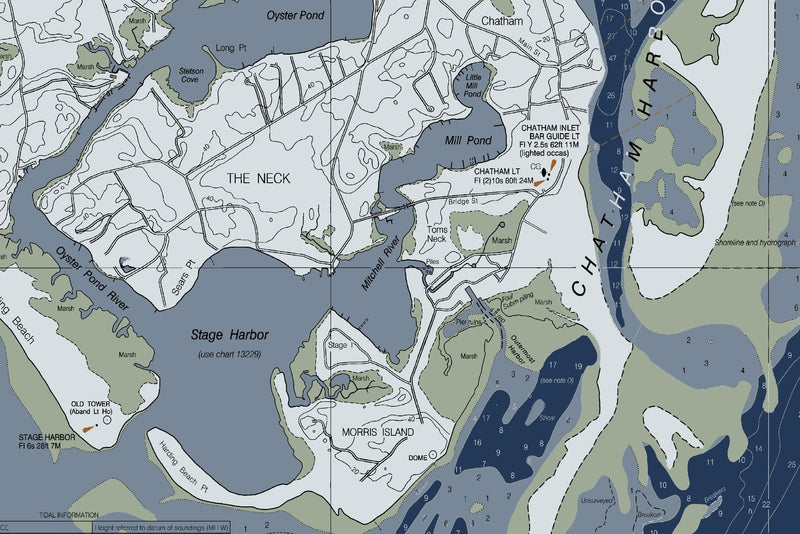 Chatham Harbor and Pleasant Bay — Modern Edition — print detail 3