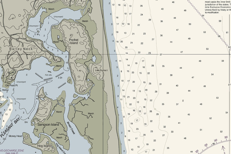 Chatham Harbor and Pleasant Bay — print detail 1