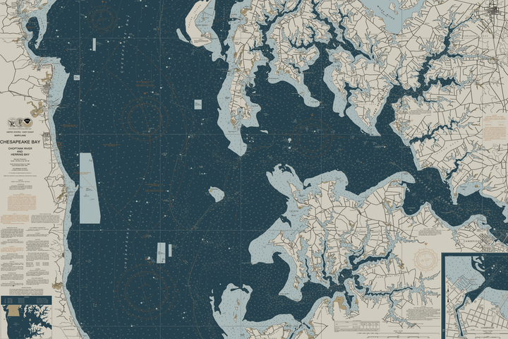 Chesapeake Bay Choptank River and Herring Bay Cambridge — Heritage Edition — Heritage Edition palette