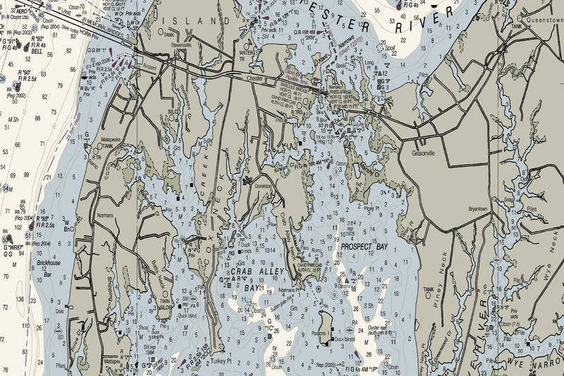 Chesapeake - Cove Point To Sandy Point Nautical Chart — print detail 3