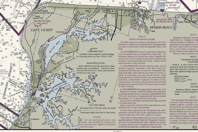 Outer Banks North - Currituck Beach Light To Wimble Shoals Nautical Chart — print detail 2