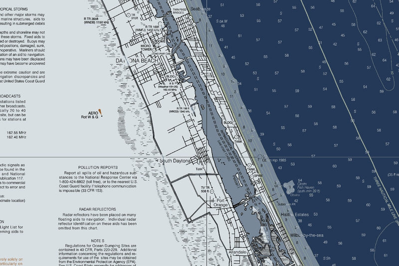 Daytona Beach to Ponce de Leon Inlet — Modern Edition — print detail 1