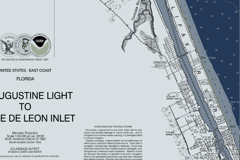 Daytona Beach to Ponce de Leon Inlet — Modern Edition — print detail 3
