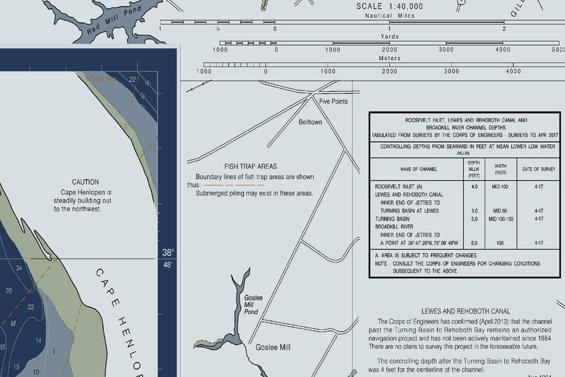 Delaware Inland Bays Rehoboth Bay Indian River Bay — Modern Edition — print detail 2