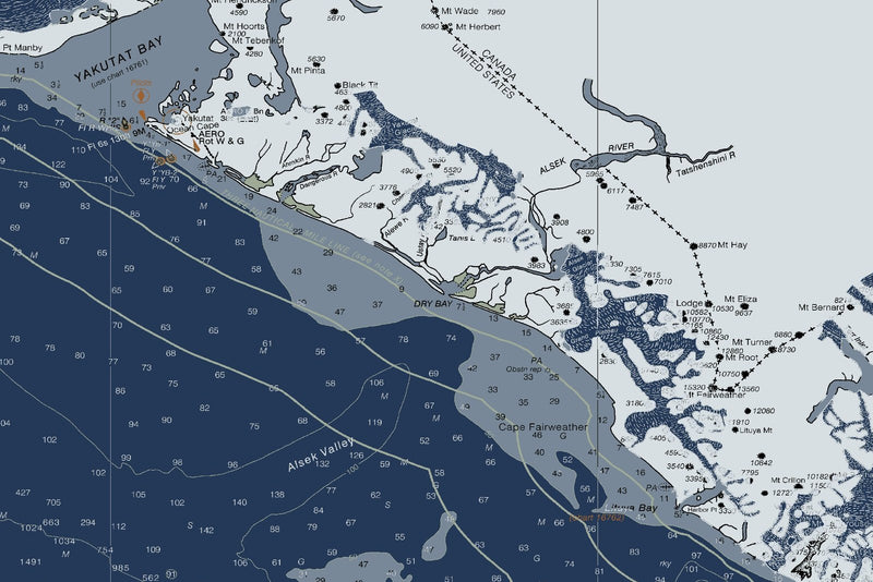 Dixon Entrance to Cape St. Elias — Modern Edition — print detail 1