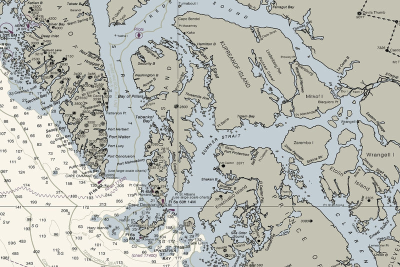 Dixon Entrance to Cape St. Elias — print detail 3