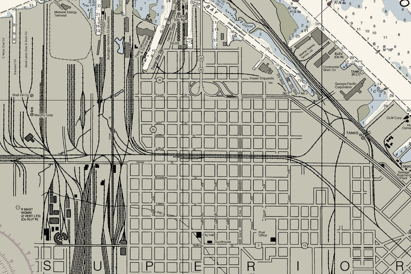 Duluth - Superior Harbor — print detail 2