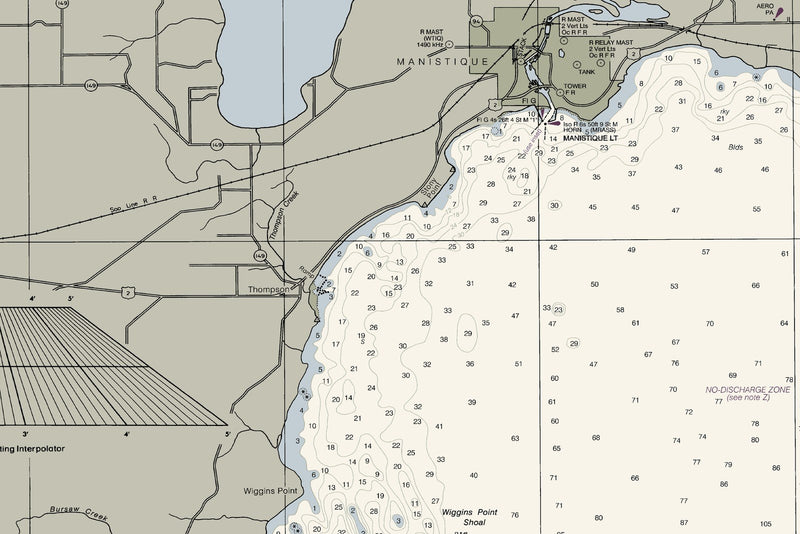 Dutch Johns Point to Fishery Point, including Big Bay de Noc and Little Bay de Noc — print detail 1