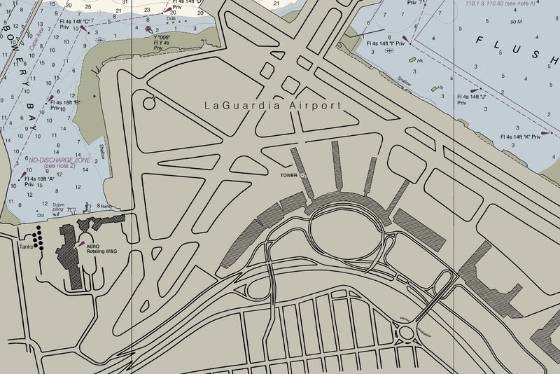 East River Tallman Island to Queensboro Bridge — print detail 3