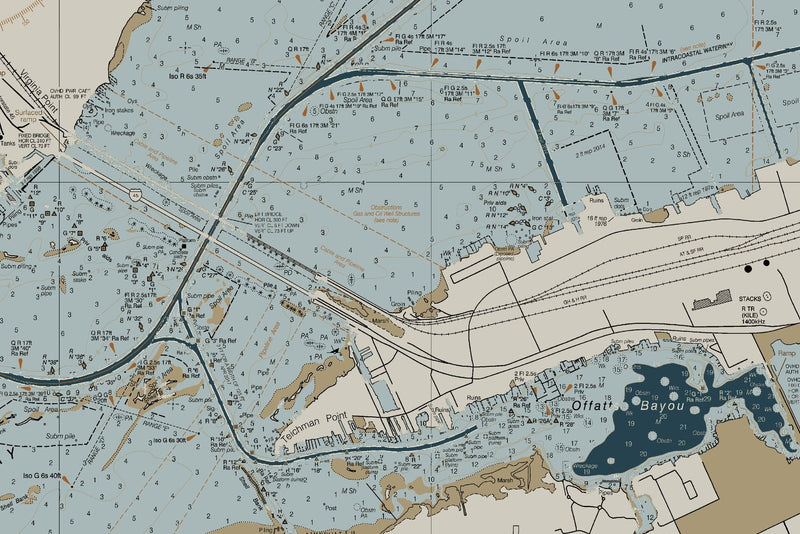 Entrance to Galveston Bay — Heritage Edition — print detail 2
