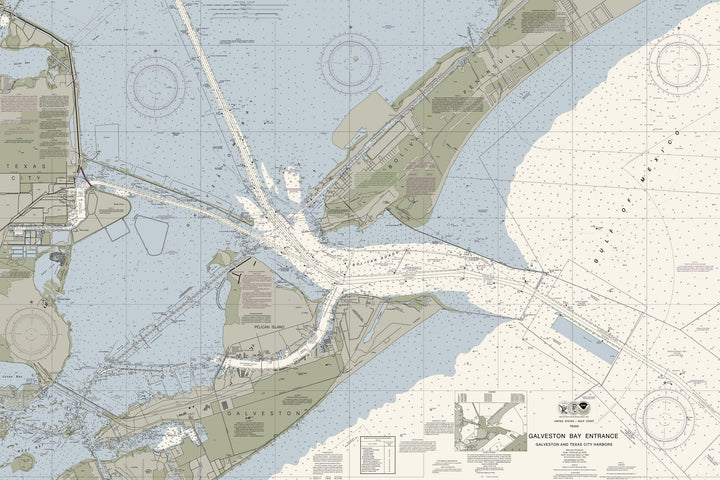 Entrance to Galveston Bay — Traditional palette