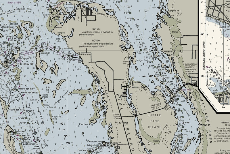 Estero Bay to Lemon Bay Nautical Chart - Ft Myers, Sanibel & Punta Gorda — print detail 2