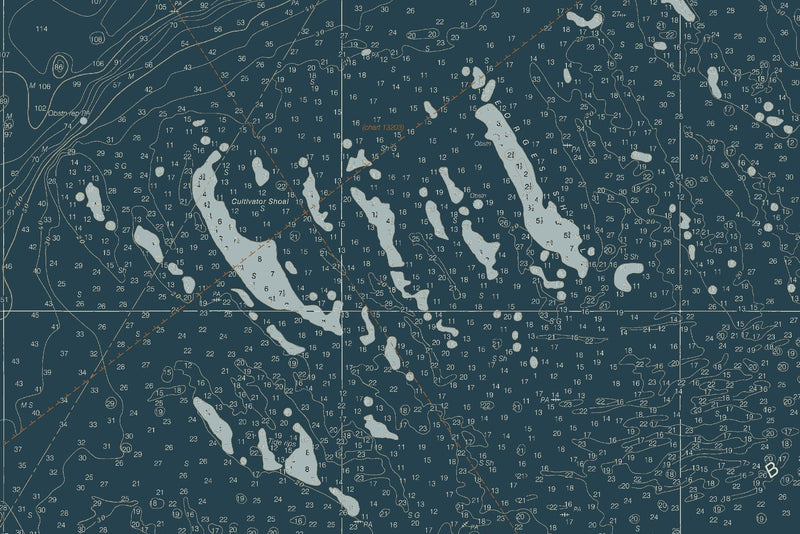 Georges Bank and Nantucket Shoals — Heritage Edition — print detail 3