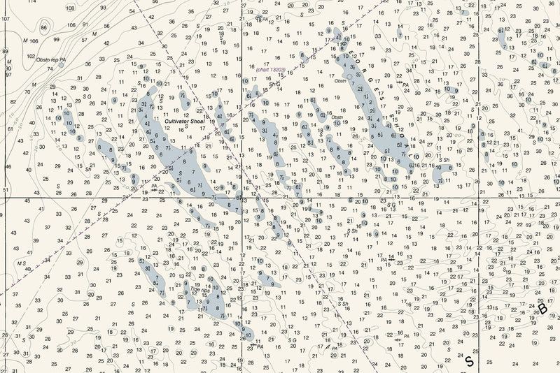 Georges Bank and Nantucket Shoals — print detail 2