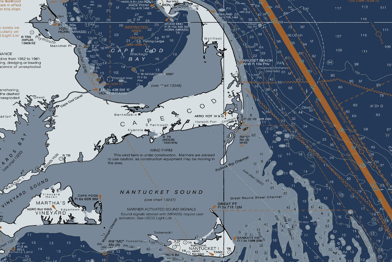 Gulf of Maine and Georges Bank — Modern Edition — print detail 3