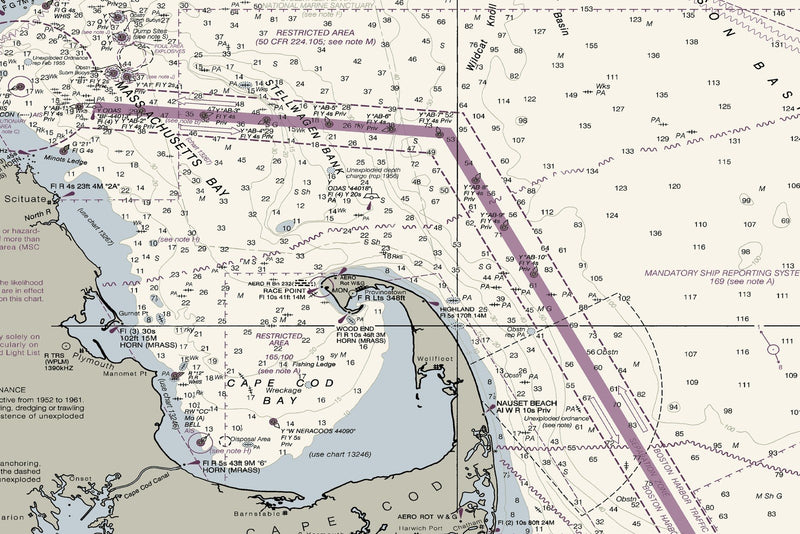 Gulf of Maine and Georges Bank — print detail 2
