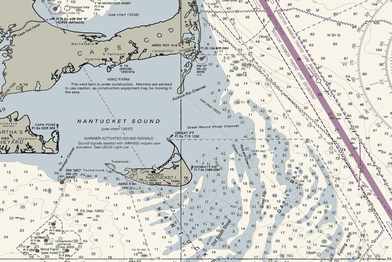 Gulf of Maine and Georges Bank — print detail 3