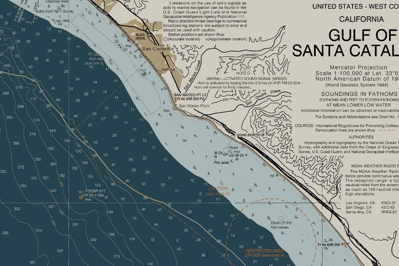Gulf of Santa Catalina — Heritage Edition — print detail 1