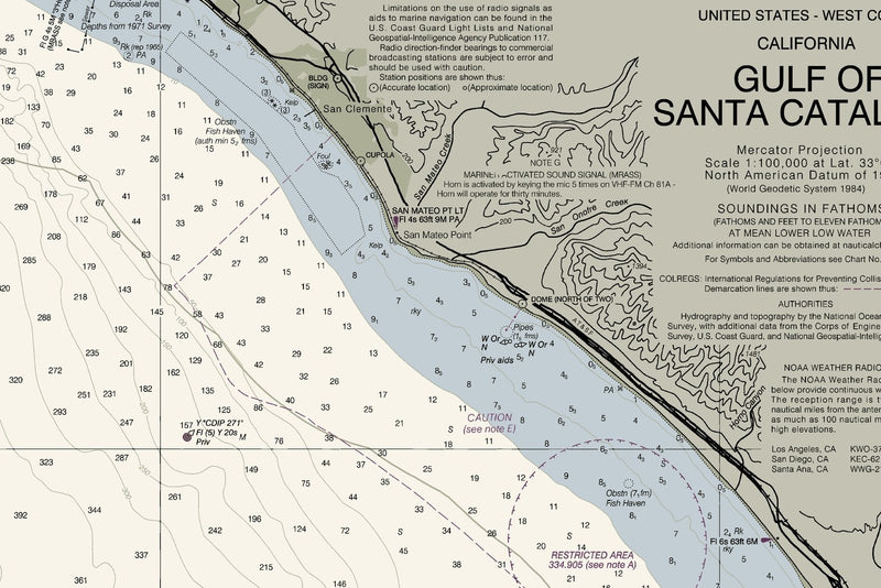 Gulf of Santa Catalina — print detail 1