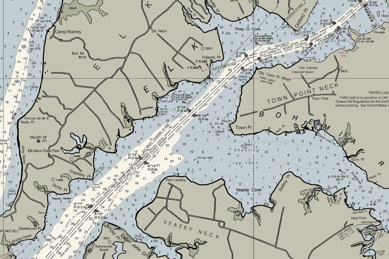 Head of Chesapeake Bay — print detail 2