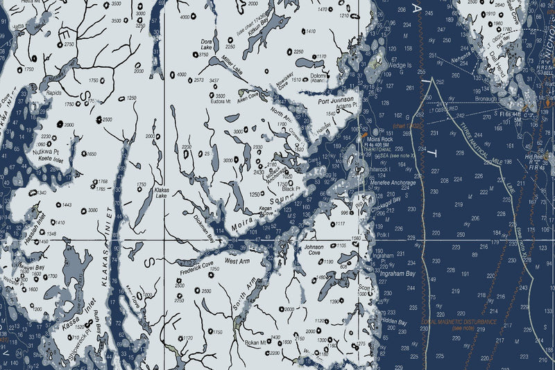 Hecate Strait to Etolin Island Including Behm and Portland Canals — Modern Edition — print detail 3