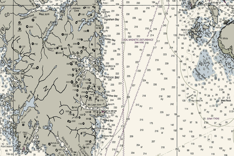 Hecate Strait to Etolin Island Including Behm and Portland Canals — print detail 1