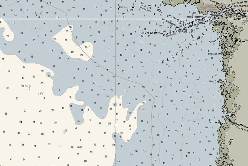 Horseshoe Point to Rock Islands — print detail 1