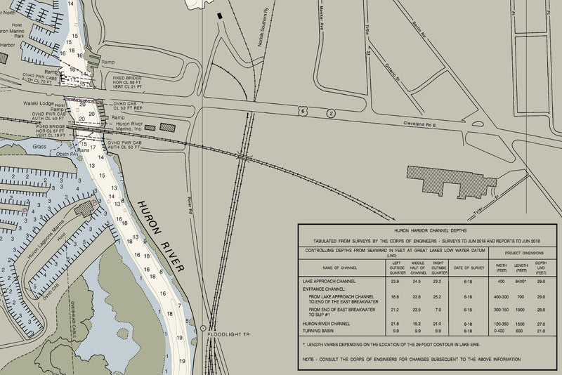 Huron Harbor — print detail 2