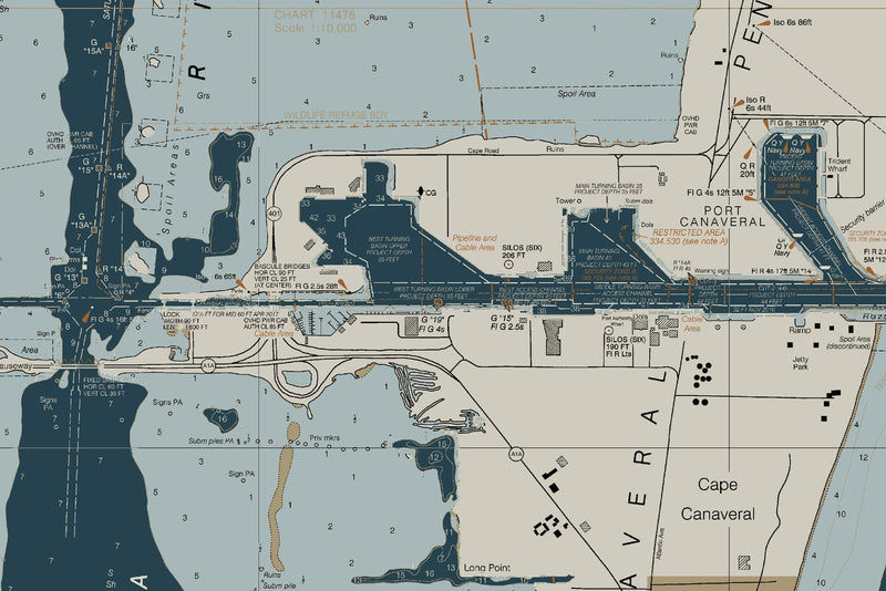 Intracoastal Waterway New Smyrna Beach to Haulover Canal — Heritage Edition — print detail 2
