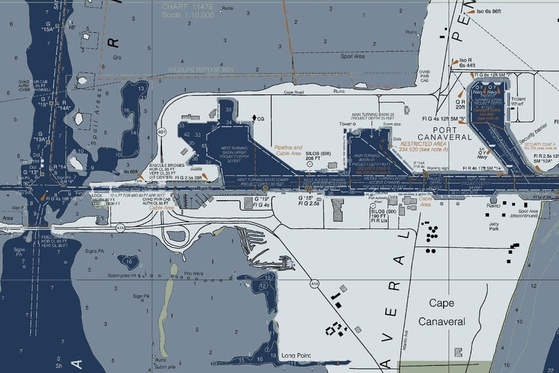Intracoastal Waterway New Smyrna Beach to Haulover Canal — Modern Edition — print detail 2