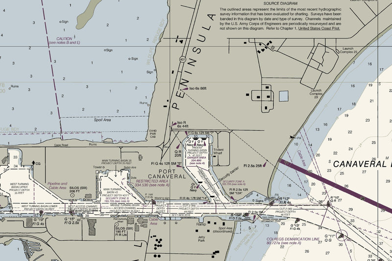 Intracoastal Waterway New Smyrna Beach to Haulover Canal — print detail 2