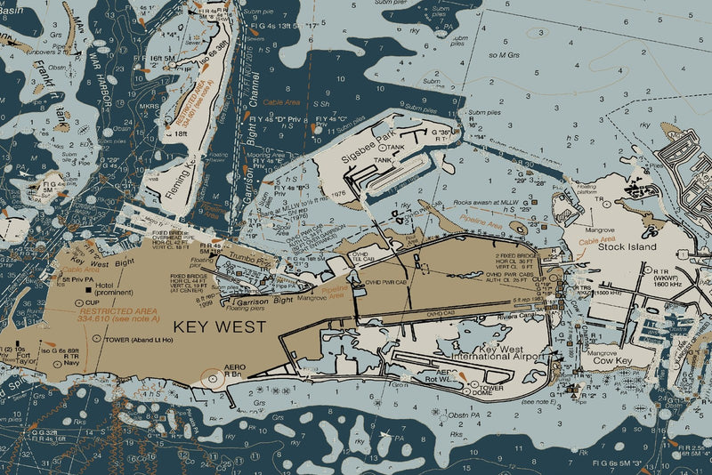 Intracoastal Waterway Sugarloaf Key to Key West — Heritage Edition — print detail 2