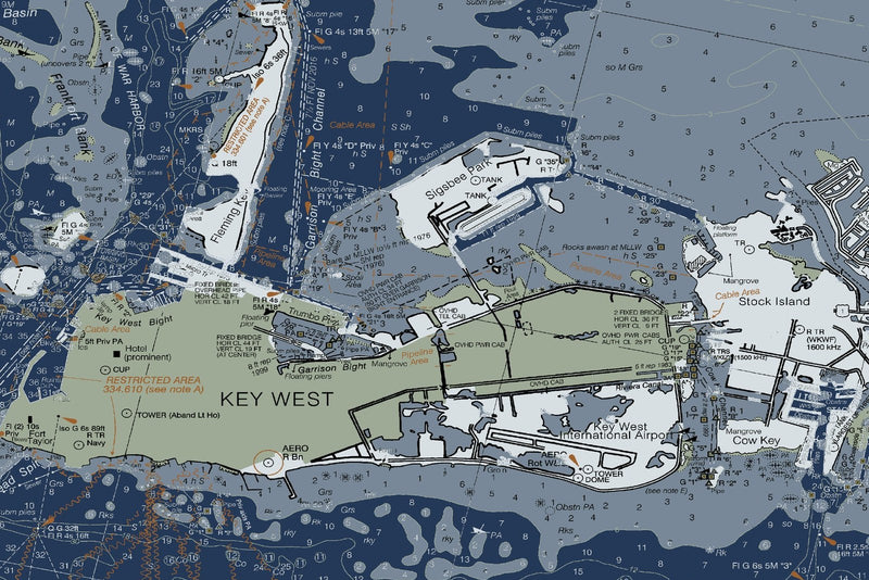 Intracoastal Waterway Sugarloaf Key to Key West — Modern Edition — print detail 2