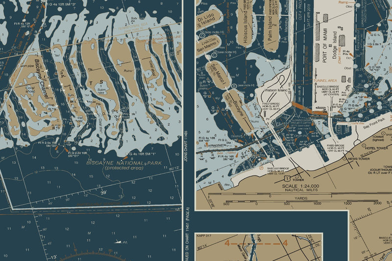 Intracoastal Waterway West Palm Beach to Miami — Heritage Edition — print detail 3