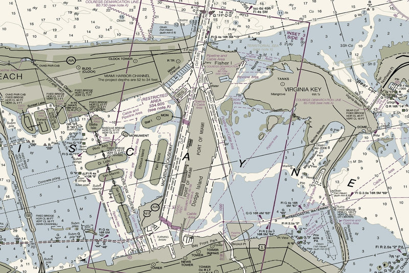 Intracoastal Waterway West Palm Beach to Miami — print detail 2