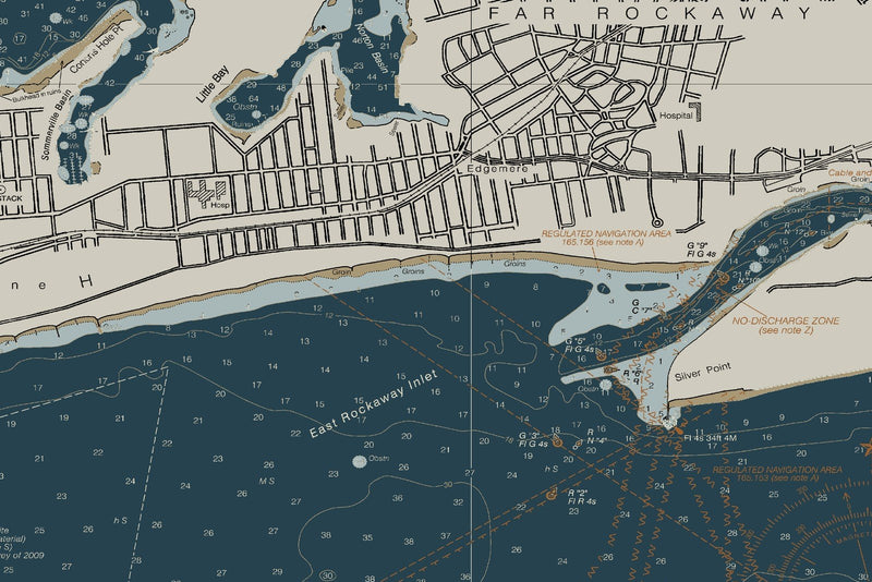 Jamaica Bay and Rockaway Inlet — Heritage Edition — print detail 1