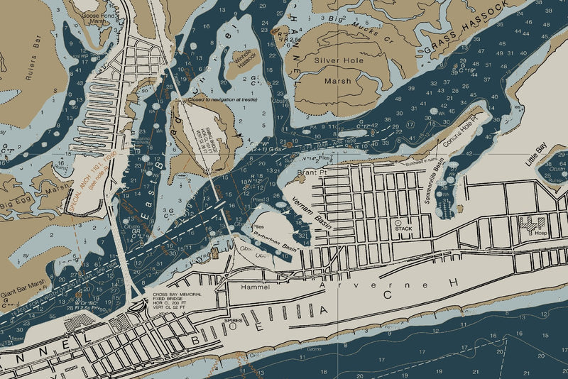 Jamaica Bay and Rockaway Inlet — Heritage Edition — print detail 2