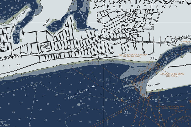 Jamaica Bay and Rockaway Inlet — Modern Edition — print detail 1