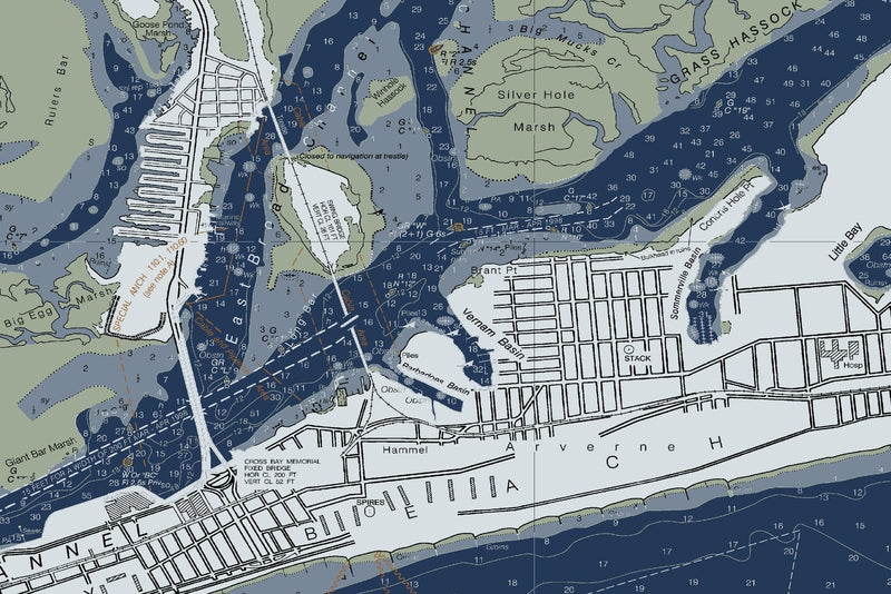 Jamaica Bay and Rockaway Inlet — Modern Edition — print detail 2