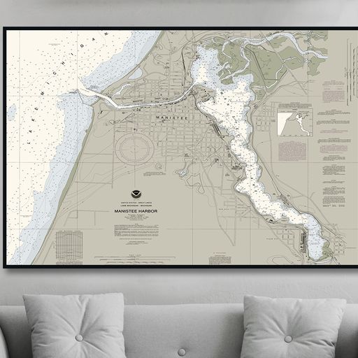 Manistee Michigan Nautical Chart