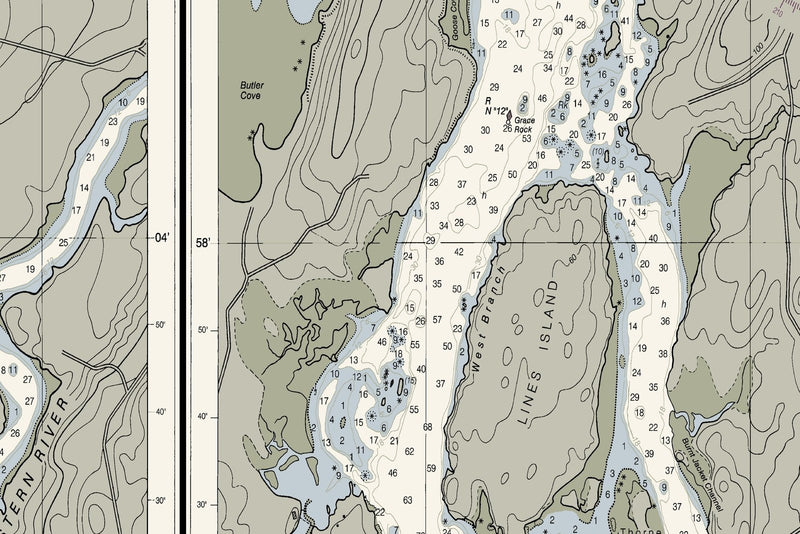 Kennebec River - Bath to Courthouse Point — print detail 3