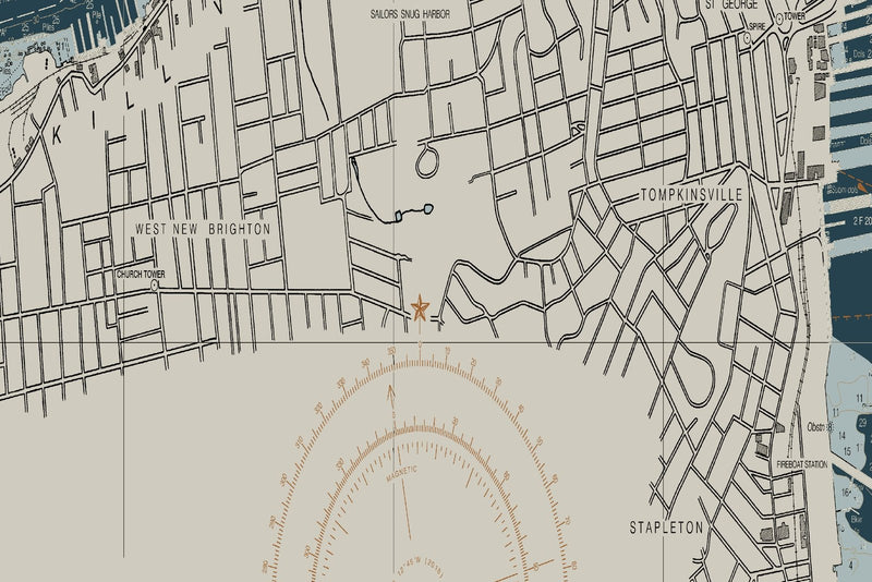 Kill Van Kull and Northern Part of Arthur Kill — Heritage Edition — print detail 3